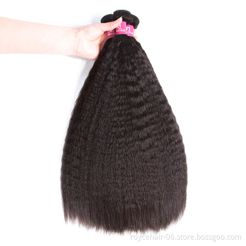 Hair Labels And Packaging Customized Best Human Hair Weave Bundles Kinky Straight Cheap Weft Hair Extension